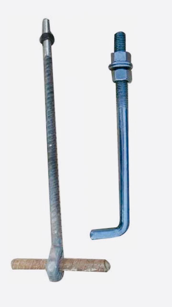 Foundation bolts and anchor bolts manufactured in Indore by Burhani Threading Works